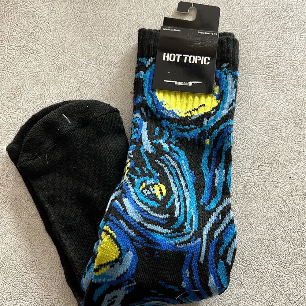 Men’s starry night socks brand new
